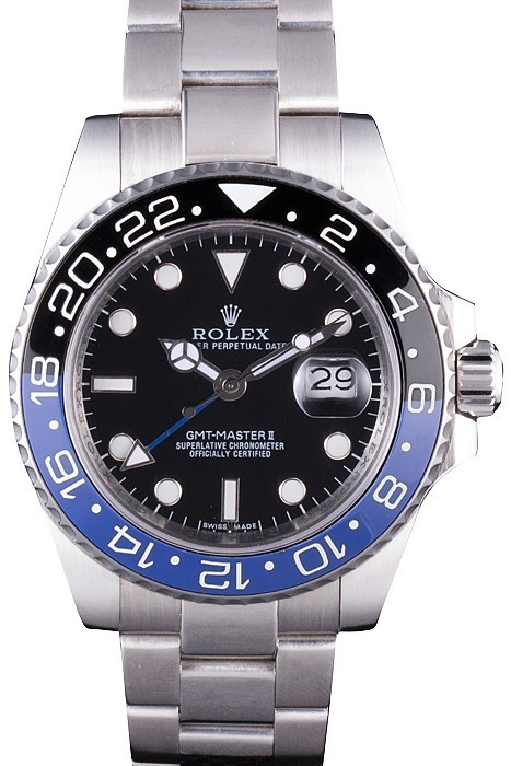 Rolex GMT MASTER II BLACK/BLUE BEZEL 2013 rl431 621393